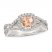 Le Vian Morganite Ring 3/8 ct tw Diamonds 14K Vanilla Gold
