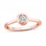 Center of Me Diamond Ring 1/10 ct tw 10K Rose Gold