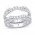 Diamond Enhancer Band 7/8 ct tw Round-cut 14K White Gold