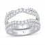 Diamond Enhancer Band 7/8 ct tw Round-cut 14K White Gold