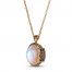 Le Vian Chocolatier Opal Necklace 7/8 ct tw Diamonds 18K Strawberry Gold 18"