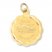 Swimming Disc Charm 14K Yellow Gold