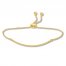 Curved Bar Bolo Bracelet 14K Yellow Gold