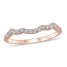 Diamond Wedding Band 1/4 ct tw Round-cut 14K Rose Gold