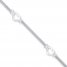 Heart Anklet Sterling Silver 10" Length