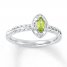 Stackable Ring Peridot Sterling Silver