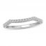 Diamond Wedding Band 1/8 ct tw Round-cut 10K White Gold