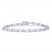 Diamond Fashion Bracelet Sterling Silver 7.5"