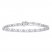 Diamond Fashion Bracelet Sterling Silver 7.5"