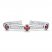 Garnet Braided Cuff Bracelet Sterling Silver