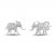 Disney Treasures Lion King Diamond Earrings 1/10 ct tw Sterling Silver