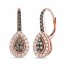 Le Vian Diamond Dangle Earrings 3/4 ct tw 14K Strawberry Gold