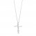 Hallmark Diamonds Cross Necklace 1/10 ct tw Sterling Silver