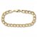 Double Oval Link Bracelet 10K Yellow Gold 7.5 Length