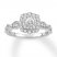 Diamond Engagement Ring 1/2 ct tw Round-cut 10K White Gold