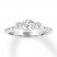Leo Diamond Engagement Ring 7/8 ct tw Round-cut 14K White Gold