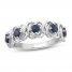 Center of Me Sapphire Ring 10K White Gold