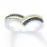 Black Diamond Ring 1/4 ct tw Round-cut Sterling Silver/10K Gold