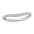 Diamond Wedding Band 1/10 ct tw Round-cut 10K White Gold