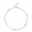 Bar Anklet 10K Two-Tone Gold 9" Adjustable