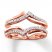 Diamond Enhancer Ring 1/4 ct tw Round-cut 14K Rose Gold