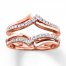 Diamond Enhancer Ring 1/4 ct tw Round-cut 14K Rose Gold