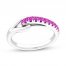 Love + Be Loved Lab-Created Pink Sapphire Ring Sterling Silver