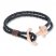 Men's Anchor Bracelet Leather & Stainless Steel