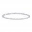 Diamond Bangle 1/5 ct tw Round-cut Sterling Silver