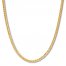 Men's Wheat Chain Necklace 10K Yellow Gold 24" Length