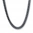 Men's Foxtail Chain Necklace Stainless Steel 22" Length