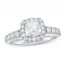 Neil Lane Premiere Diamond Engagement Ring 1-3/4 ct tw Cushion/Round 14K White Gold
