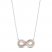 Hallmark Diamonds Necklace 1/10 ct tw Sterling Silver/10K Gold