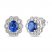 Le Vian Sapphire Earrings 1/5 ct tw Diamonds 14K Vanilla Gold