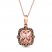 Le Vian Morganite Neckalce 1/3 ct tw Diamonds 14K Strawberry Gold