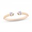 Diamond Deconstructed Ring 1/8 ct tw Round-cut 10K Yellow Gold