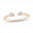 Diamond Deconstructed Ring 1/8 ct tw Round-cut 10K Yellow Gold