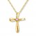 Cross Necklace Diamond Accent 14K Yellow Gold