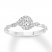 Diamond Engagement Ring 1/3 ct tw Round-cut 10K White Gold