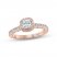 Monique Lhuillier Bliss Diamond Engagement Ring 7/8 ct tw Princess & Round-cut 18K Rose Gold