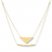 Chevron & Bar Layered Necklace 14K Yellow Gold