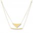 Chevron & Bar Layered Necklace 14K Yellow Gold