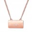 Emmy London Clutch Necklace with Diamond Accent 10K Rose Gold