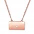 Emmy London Clutch Necklace with Diamond Accent 10K Rose Gold