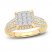 Multi-Diamond Engagement Ring 1 ct tw Princess & Round 14K Yellow Gold