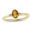 Citrine & Diamond Ring 1/20 ct tw 10K Yellow Gold