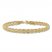 Double Rope Chain Bracelet 10K Yellow Gold 7.5"