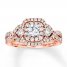 Diamond Engagement Ring 1 ct tw Round-cut 14K Rose Gold