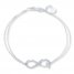 Infinity Family Sterling Silver Bracelet