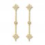 Diamond Star Earrings 1/5 ct tw Round-cut 10K Yellow Gold